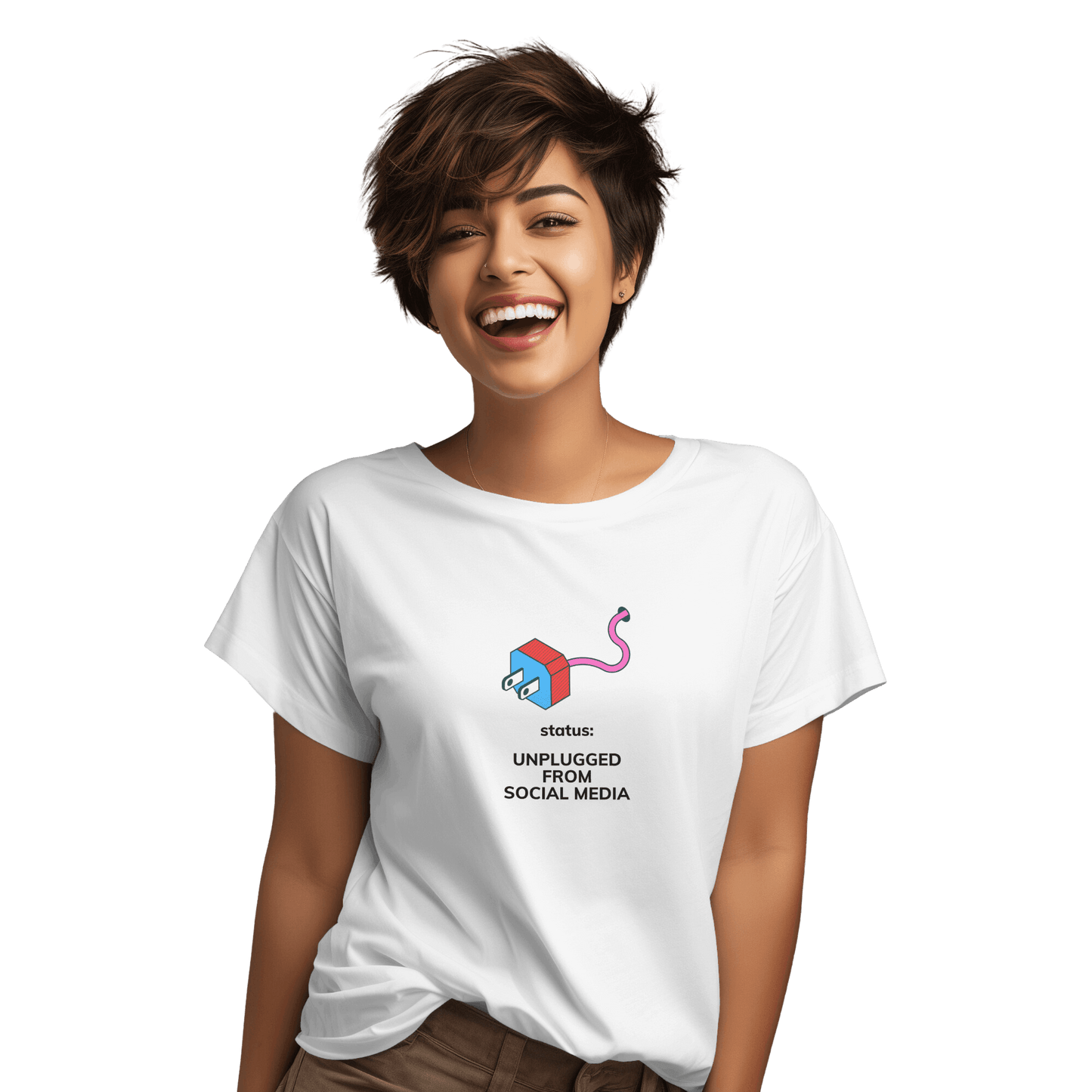 Women’s White Round neck T-shirt, quirky quotes T-shirts for women’s and young girls