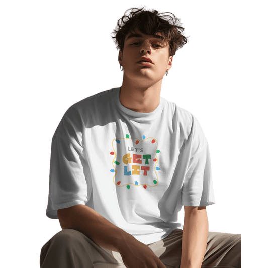 Men’s White Round neck T-shirt, 100% cotton high quality printed T-shirts 