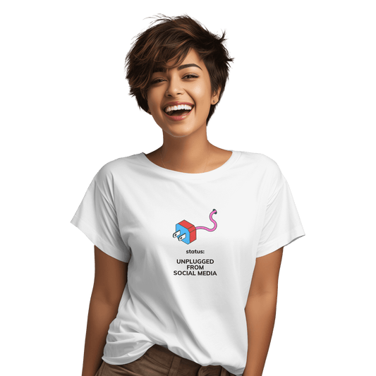 Women’s White Round neck T-shirt, quirky quotes  T-shirts for women’s and young girls