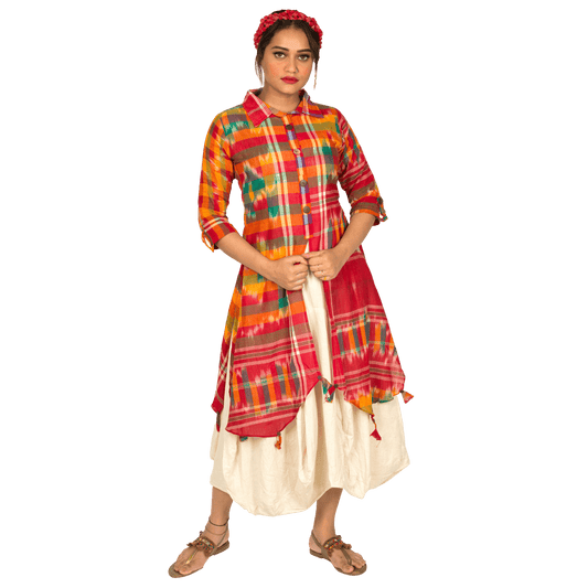 Women’s Dhoti Style One Piece Colourful Dress, stylish one piece designer dresses for all ages.