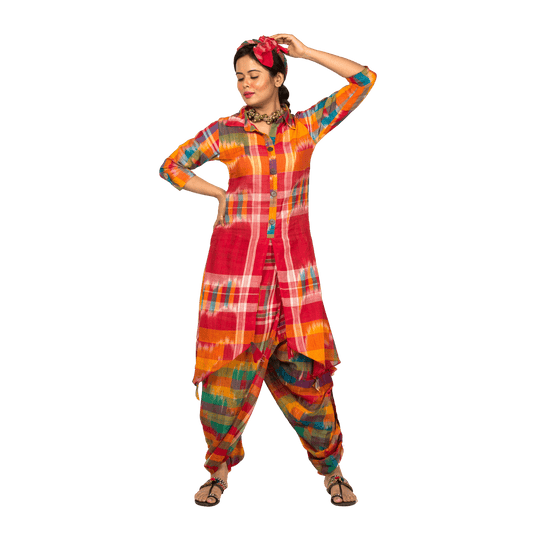 Women’s Colourful Coord Set, multicoloured stylish summer sets for women’s 
